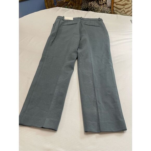 NWT Ann Taylor Curvy Fit Mid Rise The Ankle Blue Grey Pants Size 8 New - Picture 7 of 7